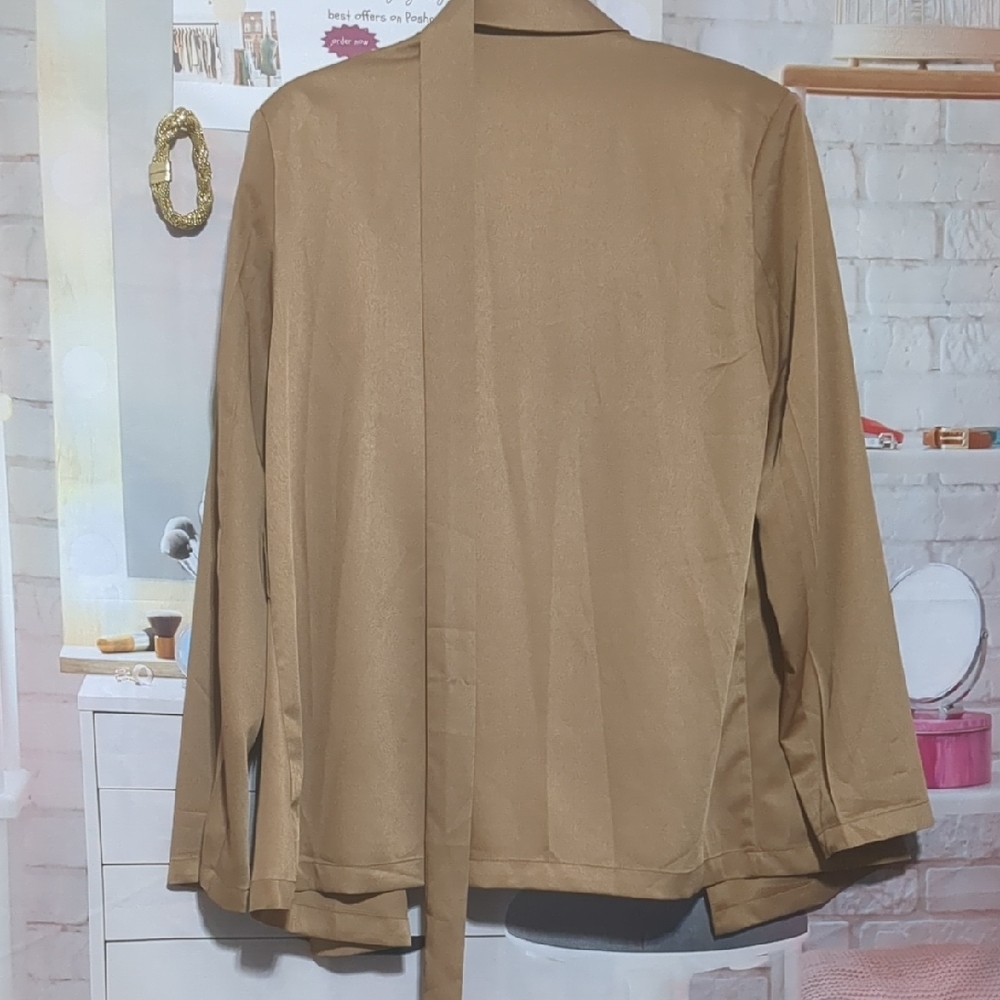 Tan Women's Jacket - Picture 5 of 8